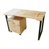 Combo bàn ghi chú NoteDesk và tủ cá nhân 3 ngăn Home Office CB68006 (Vàng nhạt)